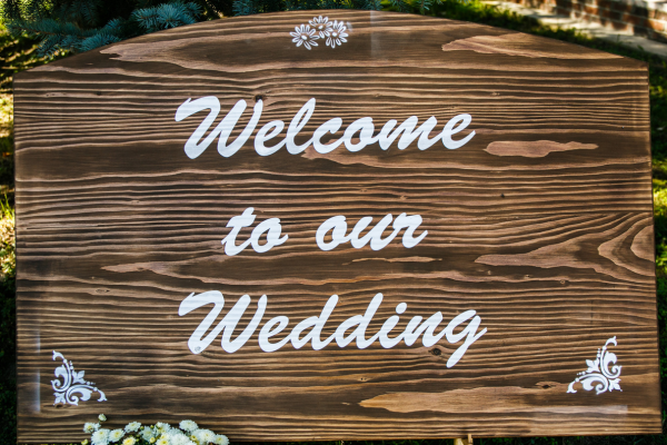 Winery Wedding Customized Signage