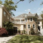 Breathtaking view of Stone Manor Boutique Inn surrounded by Virginia countryside