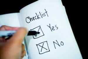 a picture of a checklist
